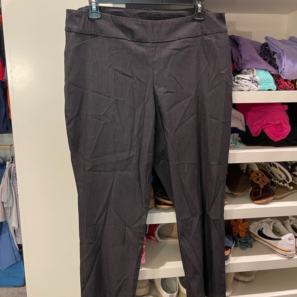 Tribal Black Straight Leg Pants
